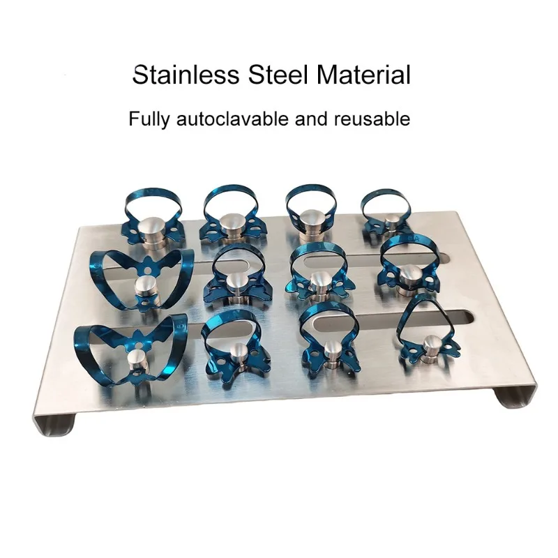 Dental Endodontic Rubber Dam Clamps Restorative Clips Dam Clamp Dental Stainless Steel Tray Holder Dentist Equipment
Dental Endodontic Rubber Dam Clamps Restorative Clips Dam Clamp Dental Stainless Steel Tray Holder Dentist Equipment