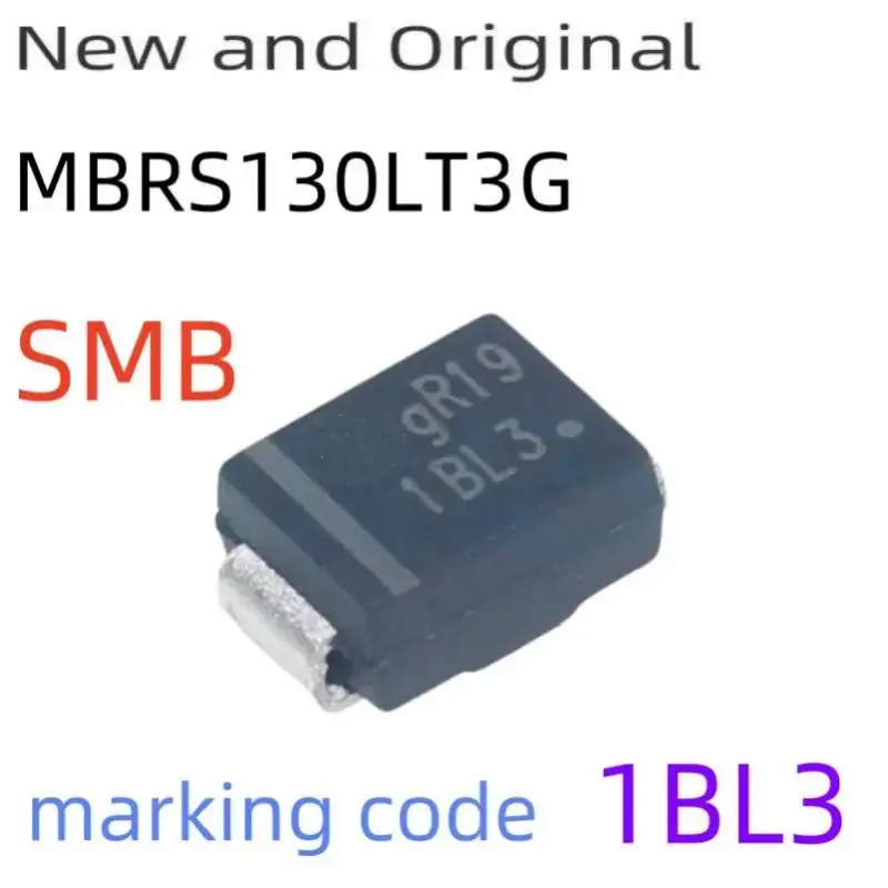 MBRS130LT3G SMB 1A 30V Schottky Power Rectifier marking code 1BL3
MBRS130LT3G SMB 1A 30V Schottky Power Rectifier marking code 1BL3
