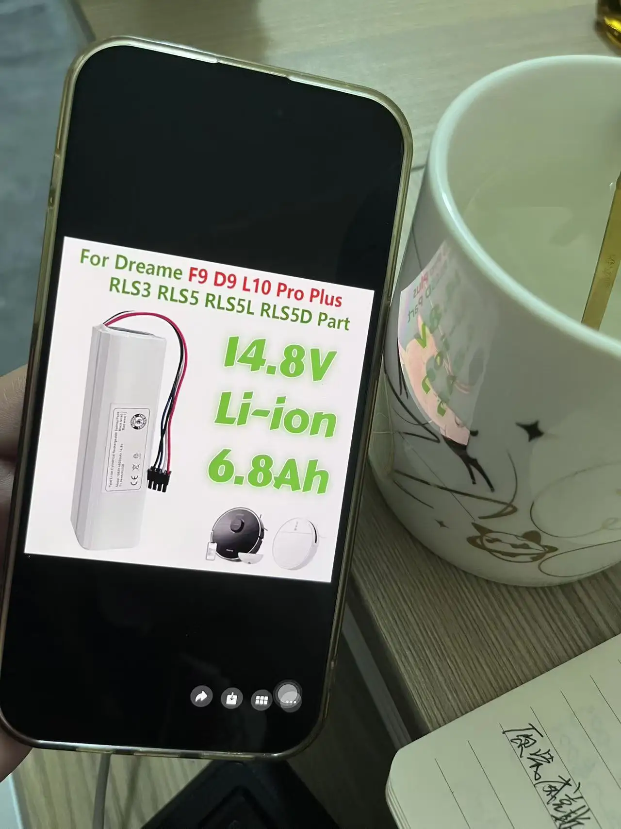 for Xiaomi Mijia Mi Sweeping Mopping Robot Vacuum Cleaner 14.8V 6.8ahReplacement Battery Compatible with X10+PLUS B101CN OMNI 1S
for Xiaomi Mijia Mi Sweeping Mopping Robot Vacuum Cleaner 14.8V 6.8ahReplacement Battery Compatible with X10+PLUS B101CN OMNI 1S