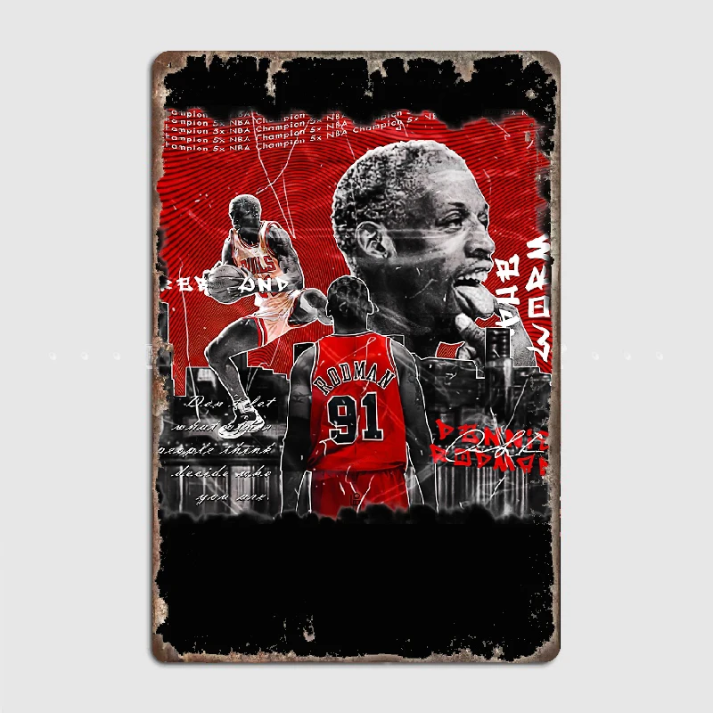 Dennis Rodman Metal Tin Sign Truck Indoor and Outdoor Home Bar Coffee Kitchen Wall Decoration
Dennis Rodman Metal Tin Sign Truck Indoor and Outdoor Home Bar Coffee Kitchen Wall Decoration