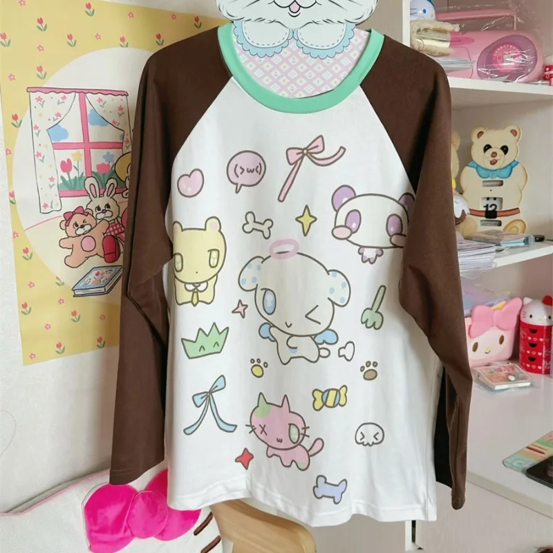 Women Y2k Aesthetic Cartoon Print T-shirt Autumn Gothic Dark O Neck Long Sleeves Tees Harajuku Streetwear Casual Loose Tshirts
Women Y2k Aesthetic Cartoon Print T-shirt Autumn Gothic Dark O Neck Long Sleeves Tees Harajuku Streetwear Casual Loose Tshirts