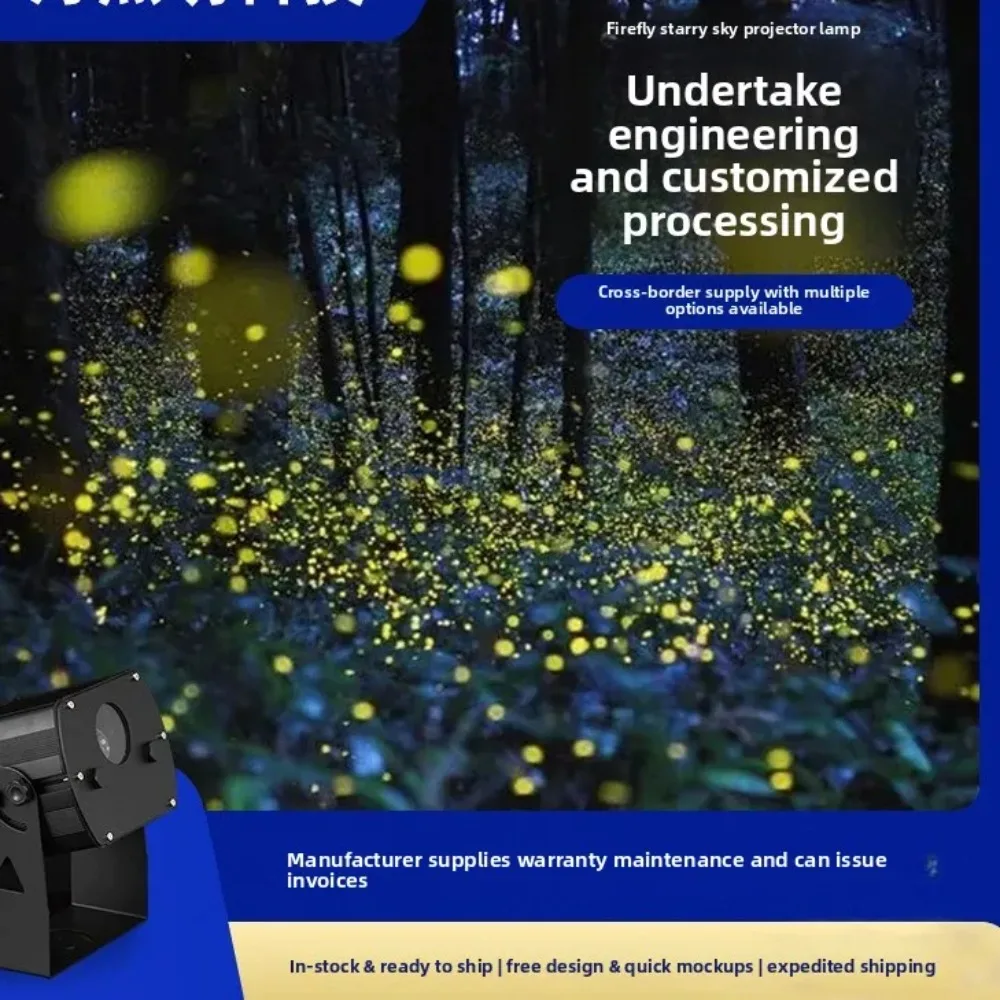 Customized outdoor waterproof firefly laser light full color starry sky projection light Gypsy star park stage atmosphere light
Customized outdoor waterproof firefly laser light full color starry sky projection light Gypsy star park stage atmosphere light