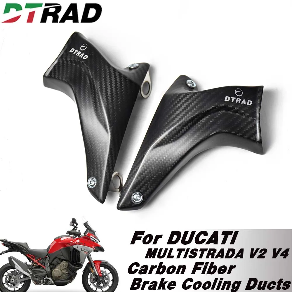 For DUCATI MULTISTRADA V2 V4 PIKES PEAK 2021-2025 Carbon Fiber Front Brake Disc Air Cooling Ducts Motorcycle Caliper Radiator
For DUCATI MULTISTRADA V2 V4 PIKES PEAK 2021-2025 Carbon Fiber Front Brake Disc Air Cooling Ducts Motorcycle Caliper Radiator