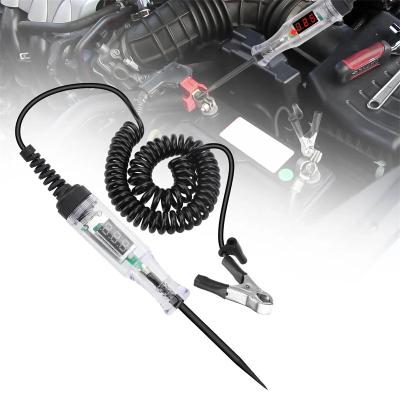 3-120V Automotive Digital Voltage Circuit Tester Voltage Test Long Probe Pen Circuit Detection Diagnosis And Maintenance Tool
3-120V Automotive Digital Voltage Circuit Tester Voltage Test Long Probe Pen Circuit Detection Diagnosis And Maintenance Tool