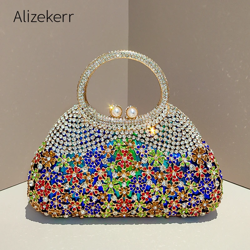 Alizekerr Flower Crystal Evening Clutch Bags Women Luxury Designer Boutique Sparkling Rhinestone Metallic Handbags Wedding Party
Alizekerr Flower Crystal Evening Clutch Bags Women Luxury Designer Boutique Sparkling Rhinestone Metallic Handbags Wedding Party