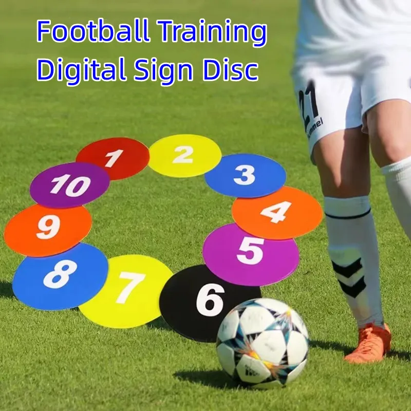 10 Pcs Football Training Flat Digital Sign Disc Soccer Non-slip Floor Markers Flat Spot Dish Multi Sport Training Accessories
10 Pcs Football Training Flat Digital Sign Disc Soccer Non-slip Floor Markers Flat Spot Dish Multi Sport Training Accessories