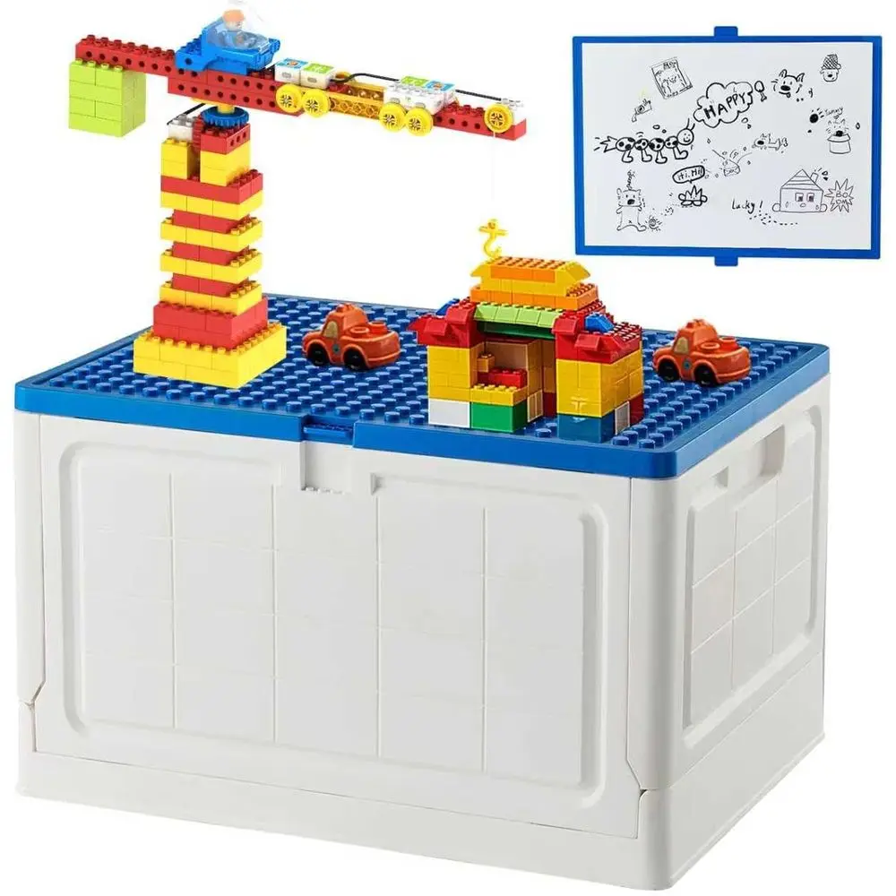 Складной контейнер для хранения с большой крышкой для конструкторов или блоков Duplo, 28 л, складной ящик для хранения с задней перегородкой, 29 кварт. Контейнер S
Складной контейнер для хранения с большой крышкой для конструкторов или блоков Duplo, 28 л, складной ящик для хранения с задней перегородкой, 29 кварт. Контейнер S