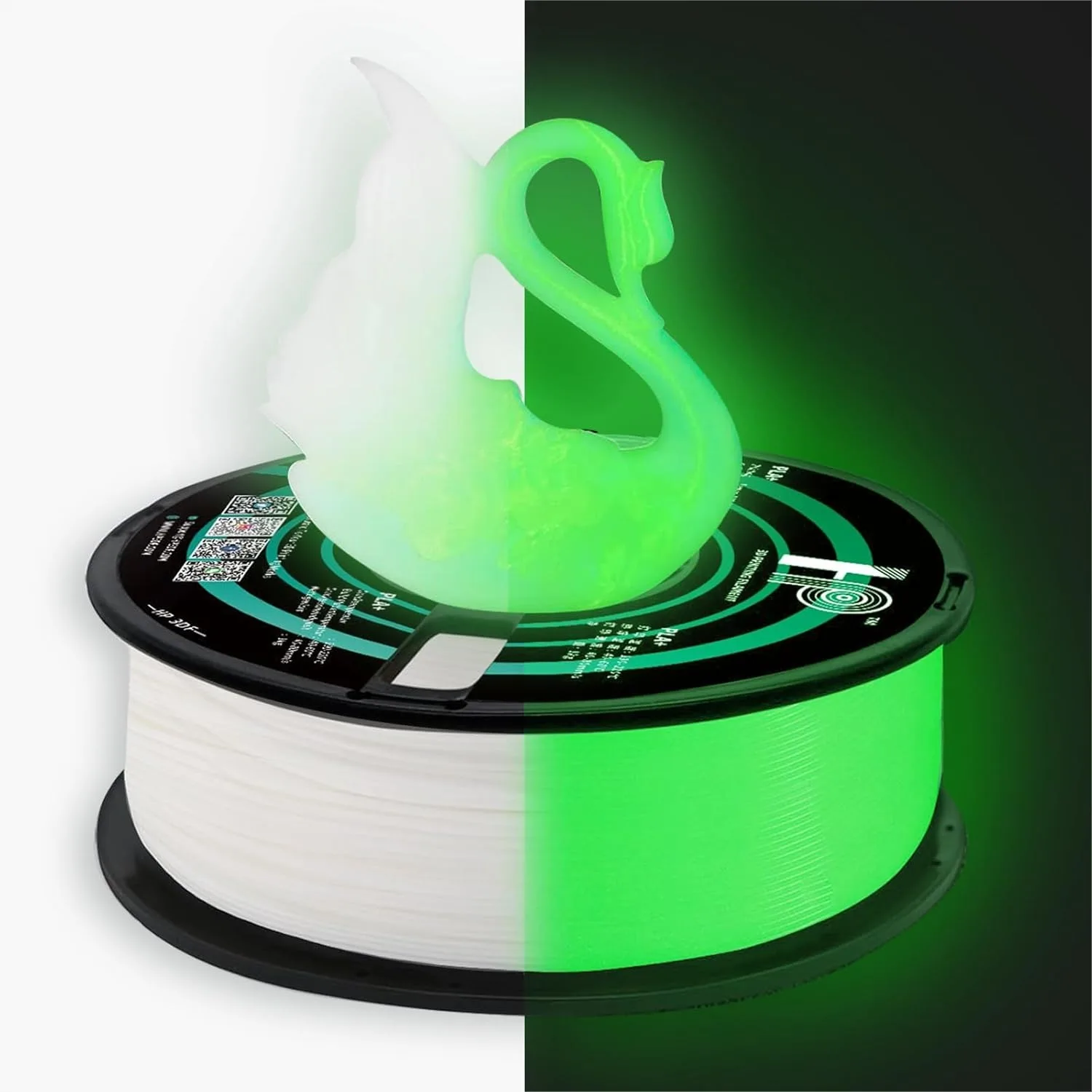 Glow in The Dark PLA Filament 1.75mm, 3D Printer Filament with Dimensional Accuracy +/- 0.02mm, 1KG Spool (2.2 lbs) for Most FDM
Glow in The Dark PLA Filament 1.75mm, 3D Printer Filament with Dimensional Accuracy +/- 0.02mm, 1KG Spool (2.2 lbs) for Most FDM