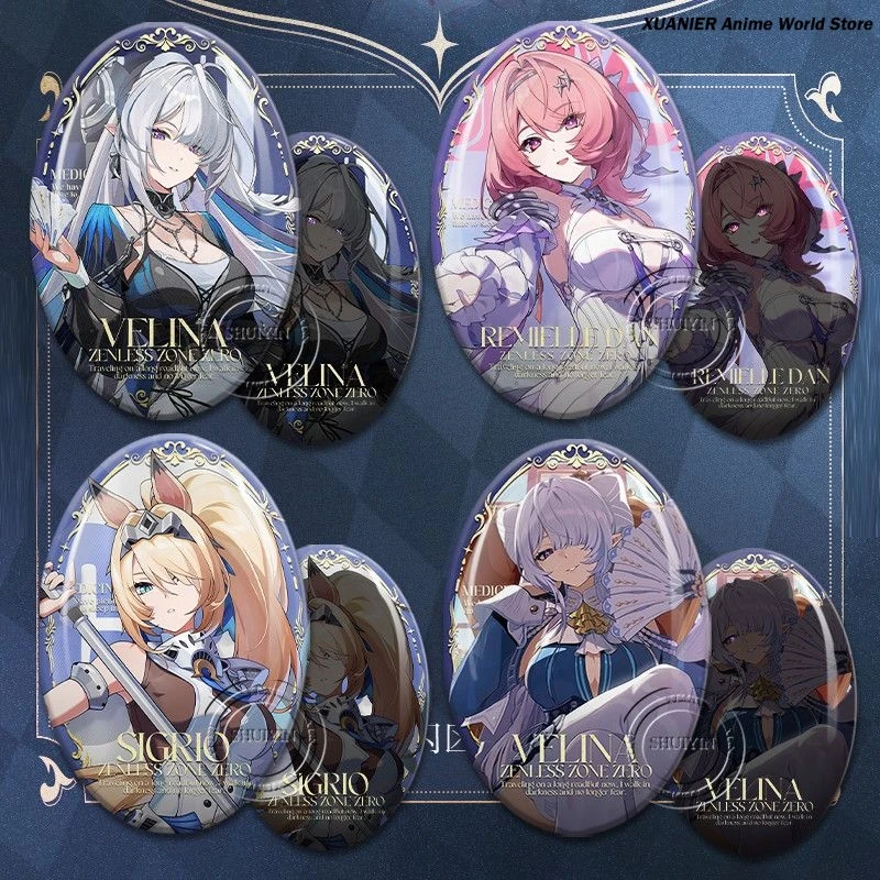 Game Ellipse Badge Zenless Zone Zero Velina Airgid Remielle Dan Sigrid De L'Azur Brooch Bedge Itabag Pendant Decoration
Game Ellipse Badge Zenless Zone Zero Velina Airgid Remielle Dan Sigrid De L'Azur Brooch Bedge Itabag Pendant Decoration