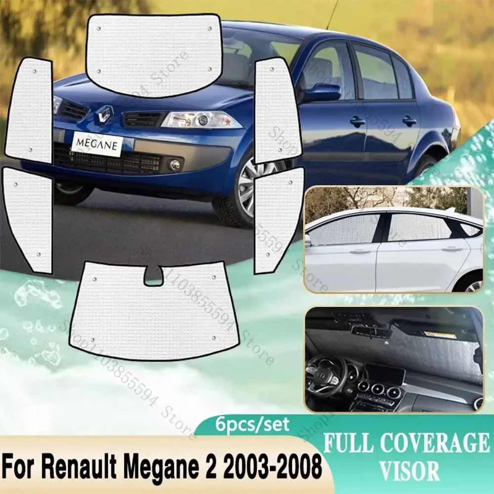Full Covers Sunshade For Renault Megane 2 ll Accessories 2003~2008 Sedan Car Windows Sun UV Protection Visor 2004 2005 2006 2007
Full Covers Sunshade For Renault Megane 2 ll Accessories 2003~2008 Sedan Car Windows Sun UV Protection Visor 2004 2005 2006 2007