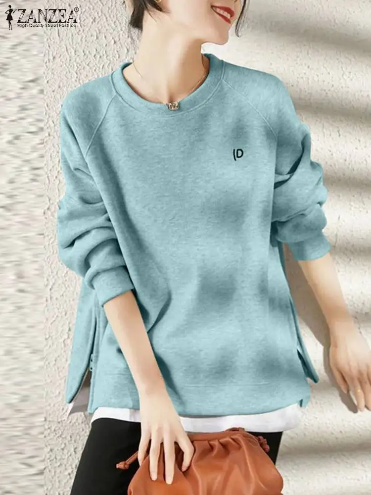 ZANZEA 2023 Autumn New Sweatshirts Women Fashion Hoodies Long Sleeve Blouse O Neck Fake Two Pieces Tops Office Work Shirt Tunic
ZANZEA 2023 Autumn New Sweatshirts Women Fashion Hoodies Long Sleeve Blouse O Neck Fake Two Pieces Tops Office Work Shirt Tunic