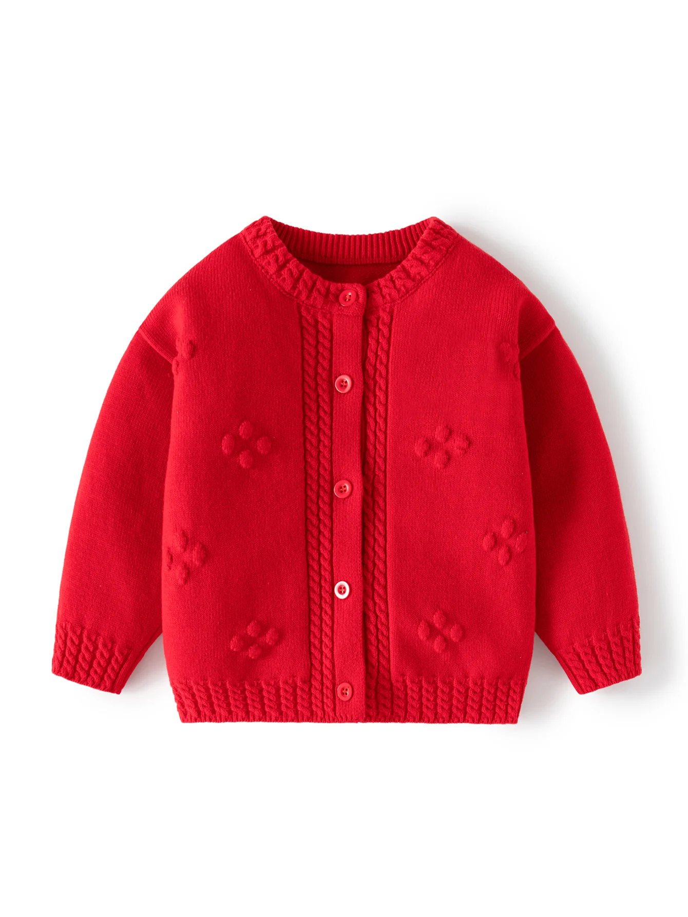 Baby Girls Knit Jacquard Sweater Cardigan Long Sleeve Warm Top for Crew Neck Pullover
Baby Girls Knit Jacquard Sweater Cardigan Long Sleeve Warm Top for Crew Neck Pullover
