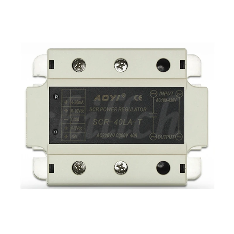 SCR-120LA-T Thyristor Solid State Single-phase AC Voltage Regulation Module 4-20MA/0-5V/0-10V Potentiometer Control 180-430VAC
SCR-120LA-T Thyristor Solid State Single-phase AC Voltage Regulation Module 4-20MA/0-5V/0-10V Potentiometer Control 180-430VAC