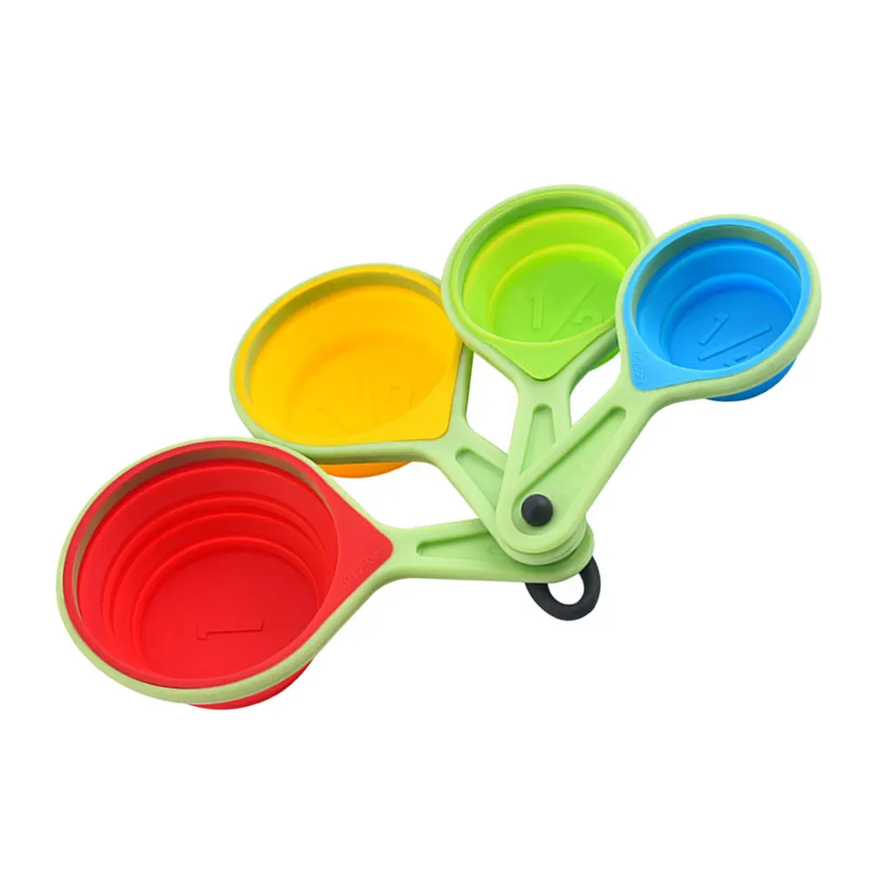 Collapsible Silicone Measuring Cups Spoons Set Kitchen Tools Dry Measuring Spoon Foldable Reusable Clear Scale Gift
Collapsible Silicone Measuring Cups Spoons Set Kitchen Tools Dry Measuring Spoon Foldable Reusable Clear Scale Gift