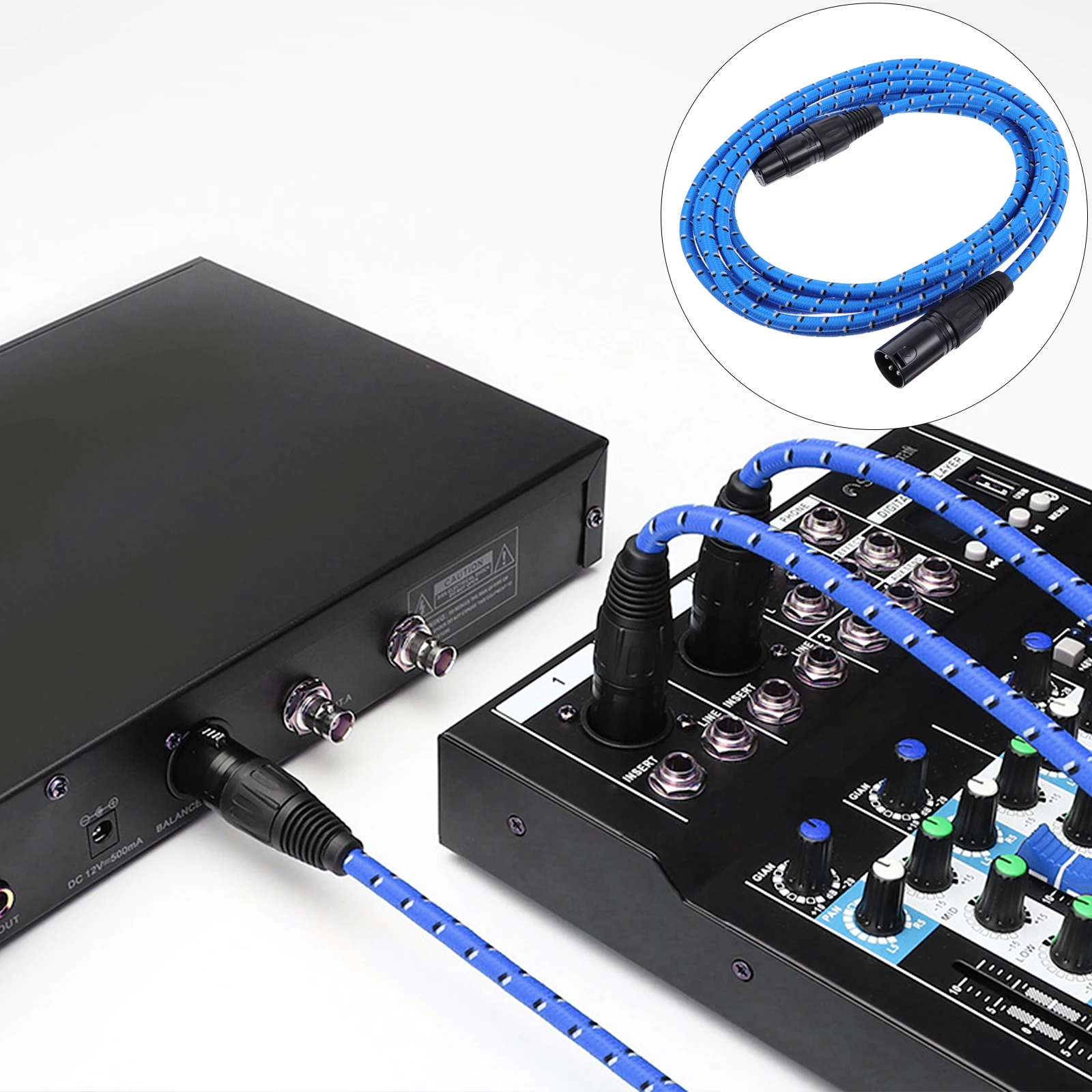 3M Audio Line Cable Braided XLR Male to Female Microphone 3Pin Adapter Patch Cord Speaker System Sound Console Powered
3M Audio Line Cable Braided XLR Male to Female Microphone 3Pin Adapter Patch Cord Speaker System Sound Console Powered