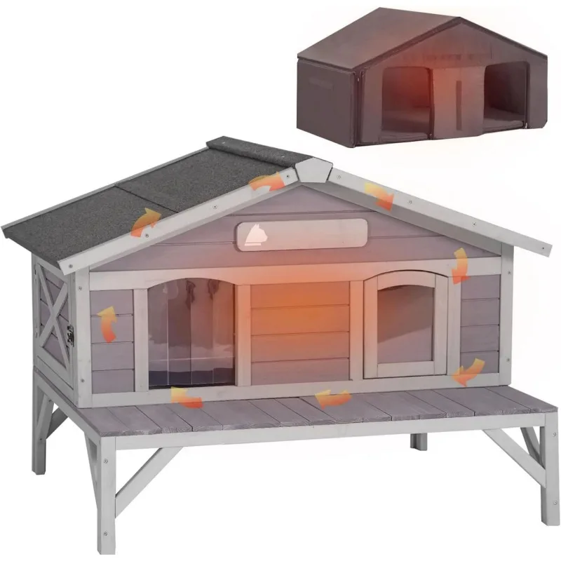 Insulated Outdoor Cat House for Winter Feral Cat Shelter Weatherproof Large Opening Roof Escape Door
Insulated Outdoor Cat House for Winter Feral Cat Shelter Weatherproof Large Opening Roof Escape Door