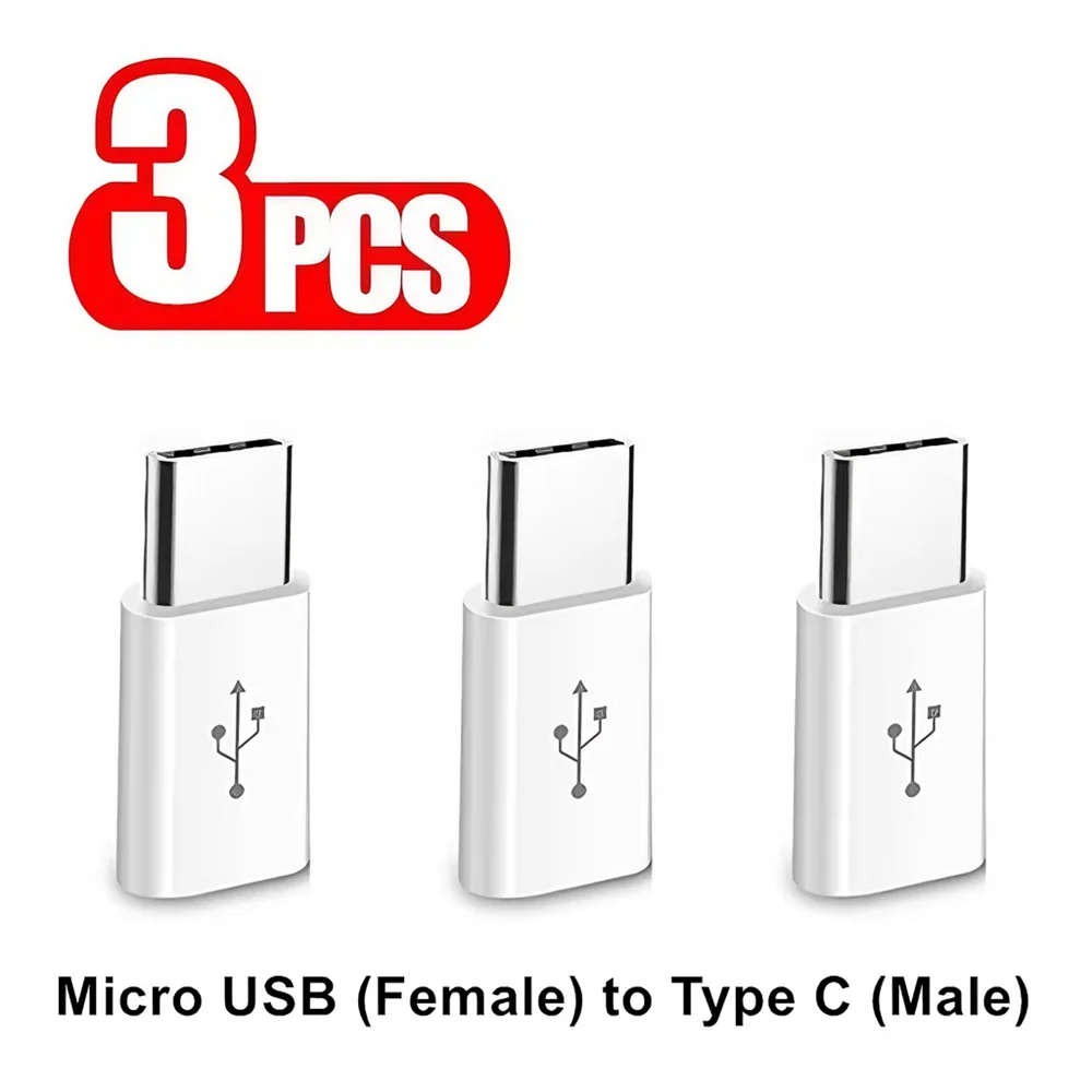 3PCS Micro USB to Type C Adapter For Samsung Huawei Honor Xiaomi Redmi OPPO VIVO Android Phone Charger Cable Charging Converter
3PCS Micro USB to Type C Adapter For Samsung Huawei Honor Xiaomi Redmi OPPO VIVO Android Phone Charger Cable Charging Converter