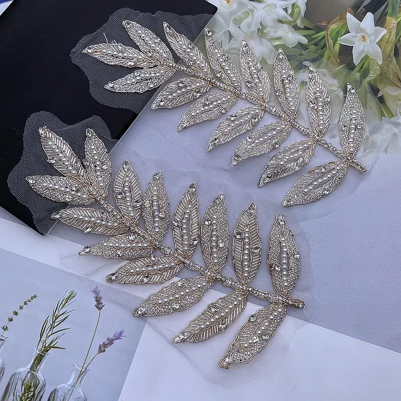 1pair Embroidery White Mesh Golden Yarn Handmade Beaded 3D Pearl Tree Leaves Patches DIY Crafts Supply
1pair Embroidery White Mesh Golden Yarn Handmade Beaded 3D Pearl Tree Leaves Patches DIY Crafts Supply
