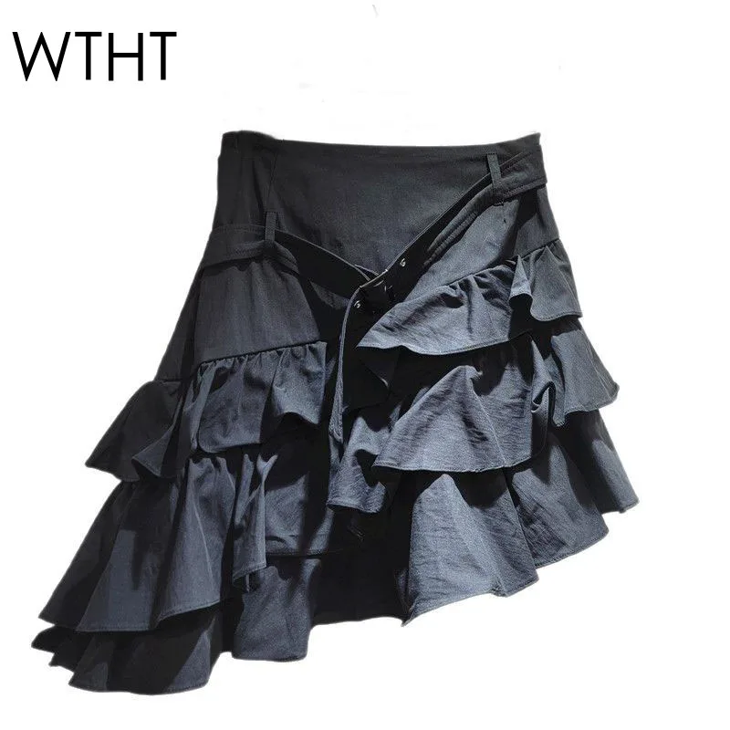 WTHT Fashion Women's Irregular Ruffled Edge A-line Mini Skirts New 2025 Summer High Waist Solid Color Skirt Female 1LS1433
WTHT Fashion Women's Irregular Ruffled Edge A-line Mini Skirts New 2025 Summer High Waist Solid Color Skirt Female 1LS1433
