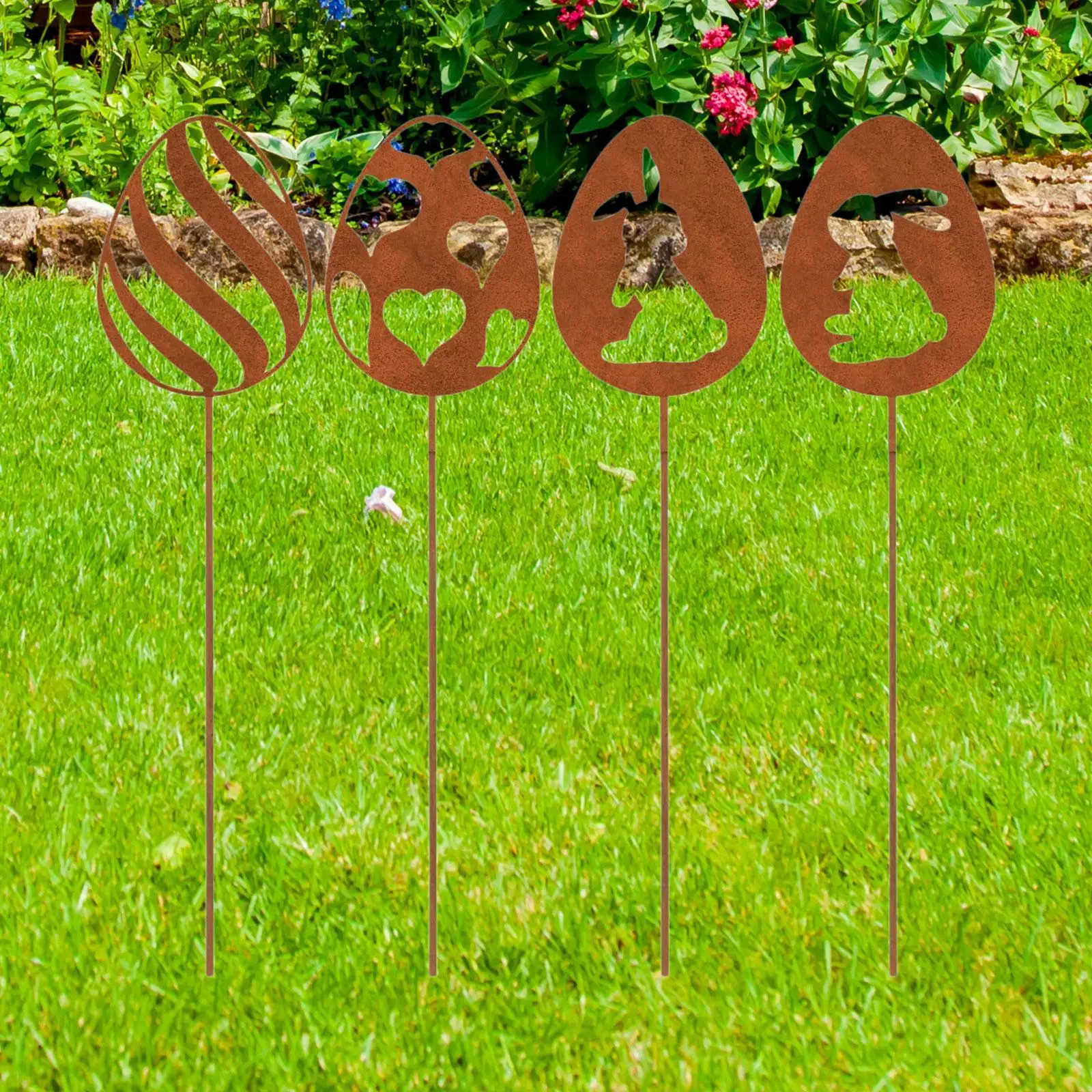 4Pcs Easter Egg Garden Stake Metal Holiday Funny Outdoor Decoration Decor for Path Sidewalk Patio Farmhouse Porch
4Pcs Easter Egg Garden Stake Metal Holiday Funny Outdoor Decoration Decor for Path Sidewalk Patio Farmhouse Porch