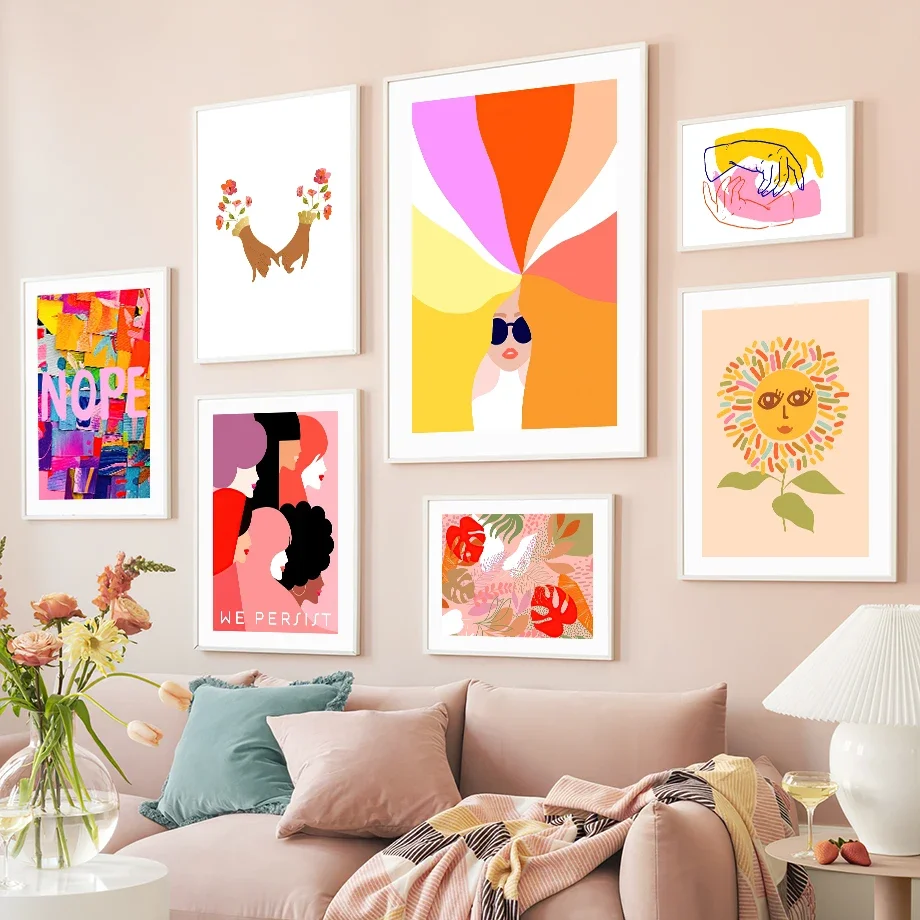 Trendy Colorful Flower Girl Leaves Modern Abstract Wall Art Canvas Painting Living Room Decoration Poster Print Wall Picture Bar
Trendy Colorful Flower Girl Leaves Modern Abstract Wall Art Canvas Painting Living Room Decoration Poster Print Wall Picture Bar