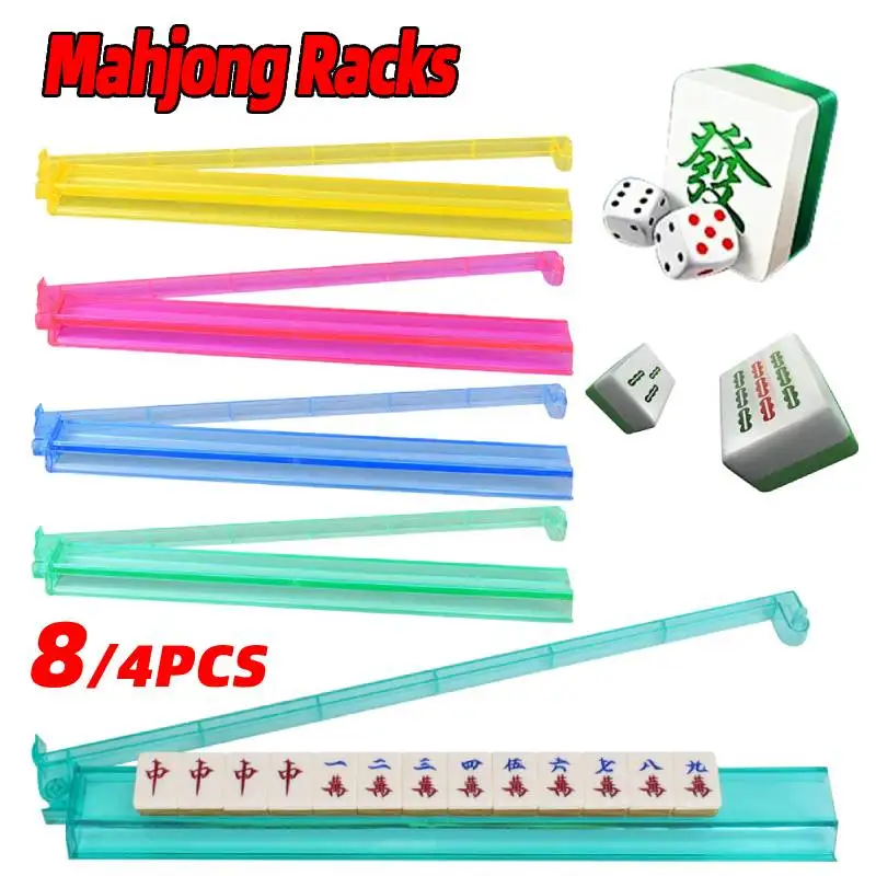 4/8Pcs Mahjong Rack with Built-in Pusher Clear Acrylic Mahjong Rack 4 Color Mahjong Rack and Pusher Combo for Game Accessories
4/8Pcs Mahjong Rack with Built-in Pusher Clear Acrylic Mahjong Rack 4 Color Mahjong Rack and Pusher Combo for Game Accessories