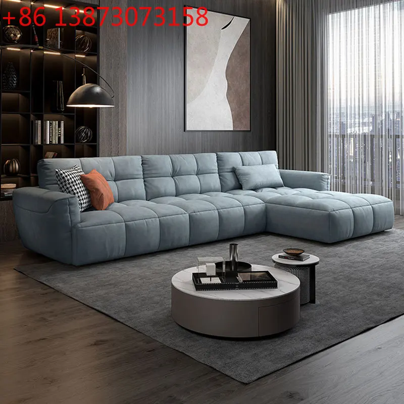 Italian minimalist living room technology cloth sofa furniture small apartment square fabric sofa combination
Italian minimalist living room technology cloth sofa furniture small apartment square fabric sofa combination