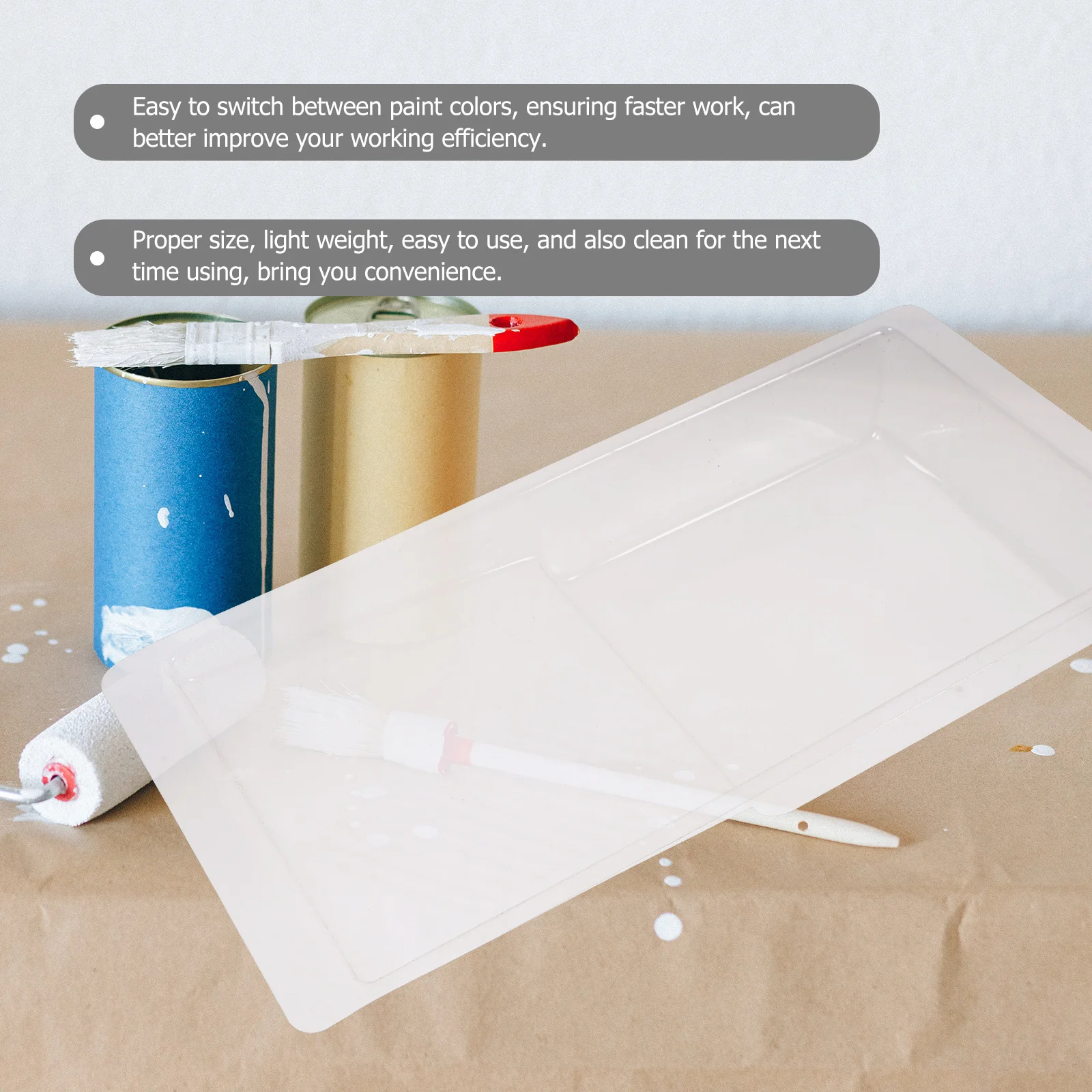 4pcs Liners 9 Inches Clear Reusable Transparent Painting Tray Accessories Paint Tray Liner Supply Painting Supplies Paint
4pcs Liners 9 Inches Clear Reusable Transparent Painting Tray Accessories Paint Tray Liner Supply Painting Supplies Paint