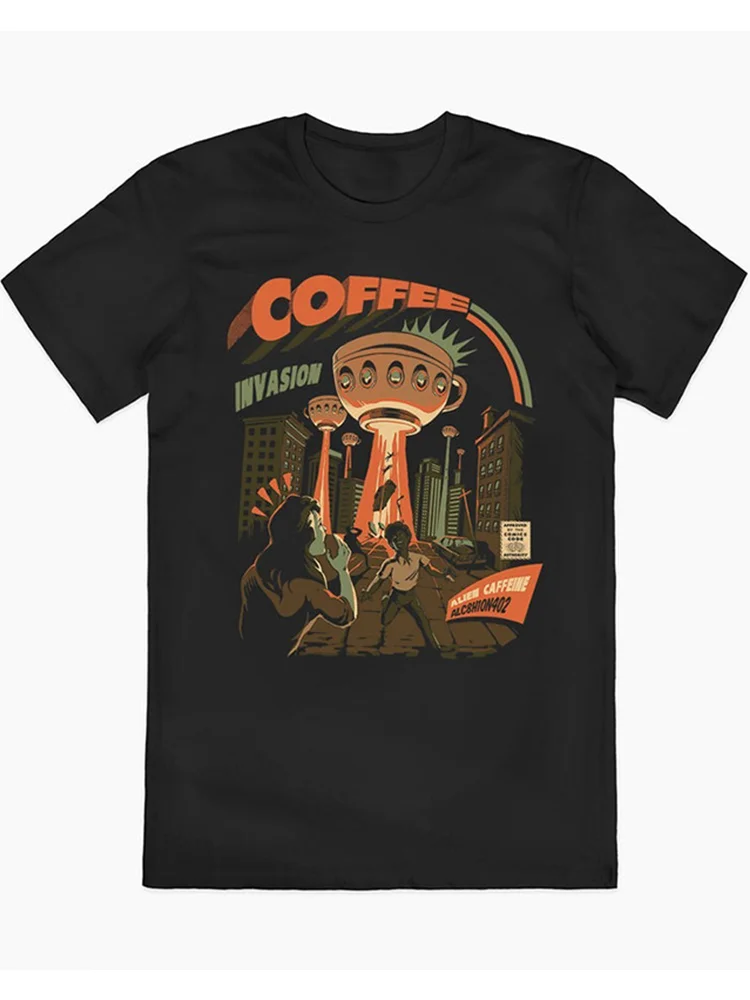 Coffee Invasion American Vintage High Street Oversize ort Sve T-irt Cotton round Ne Printed Anti-Wrinkle Youth Faion
Coffee Invasion American Vintage High Street Oversize ort Sve T-irt Cotton round Ne Printed Anti-Wrinkle Youth Faion