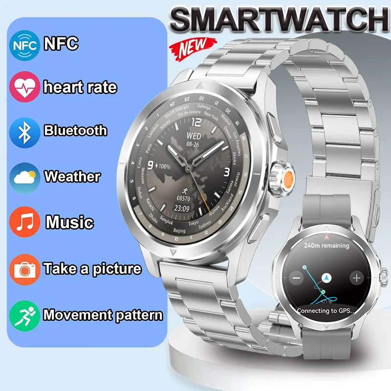 2026 T-REX3 New Outdoor Sports Smart Watch Men 1.53 inch AMOLED NFC GPS Compass Heart rate Waterproof Bluetooth Call Smartwatch
2026 T-REX3 New Outdoor Sports Smart Watch Men 1.53 inch AMOLED NFC GPS Compass Heart rate Waterproof Bluetooth Call Smartwatch