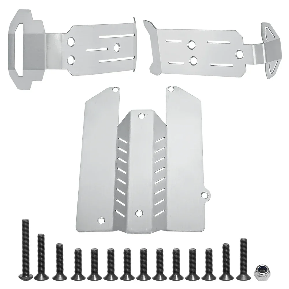 Stainless Steel Skid Plate Chassis Protection Kit for 1/16 Trxs Mini Maxx 107154-1 and Mini XRT 108076-1 Upgrade Parts
Stainless Steel Skid Plate Chassis Protection Kit for 1/16 Trxs Mini Maxx 107154-1 and Mini XRT 108076-1 Upgrade Parts