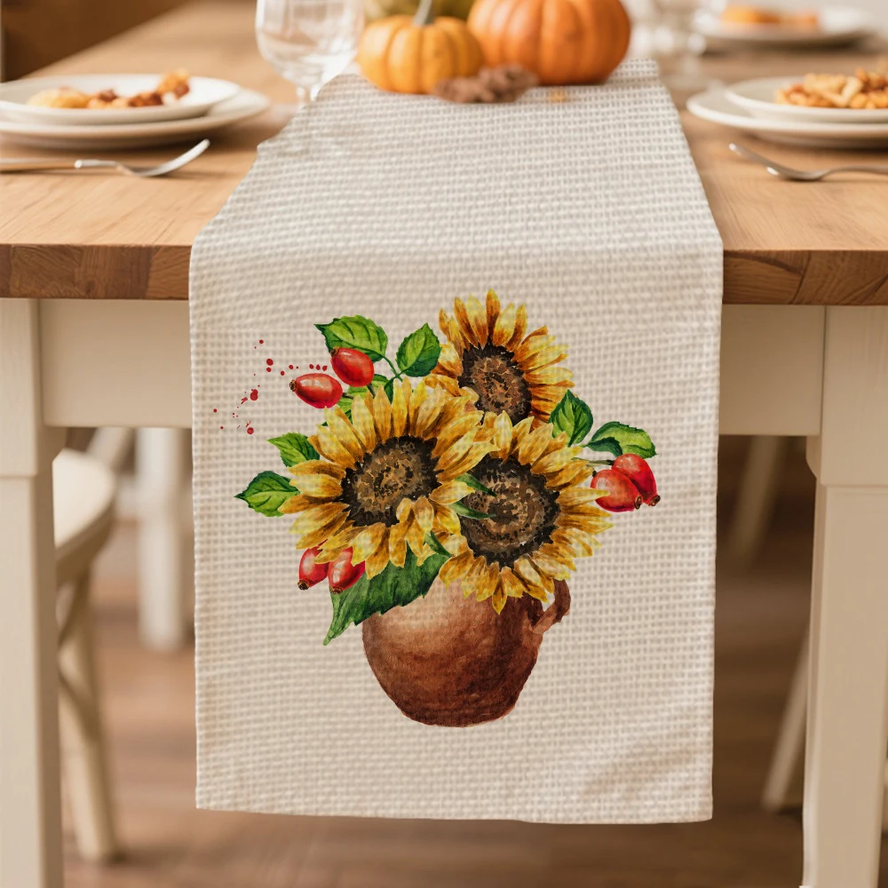 table runners autumn flower pattern Table decoration and accessories for Festival party Thanksgiving Day tablecloth
table runners autumn flower pattern Table decoration and accessories for Festival party Thanksgiving Day tablecloth