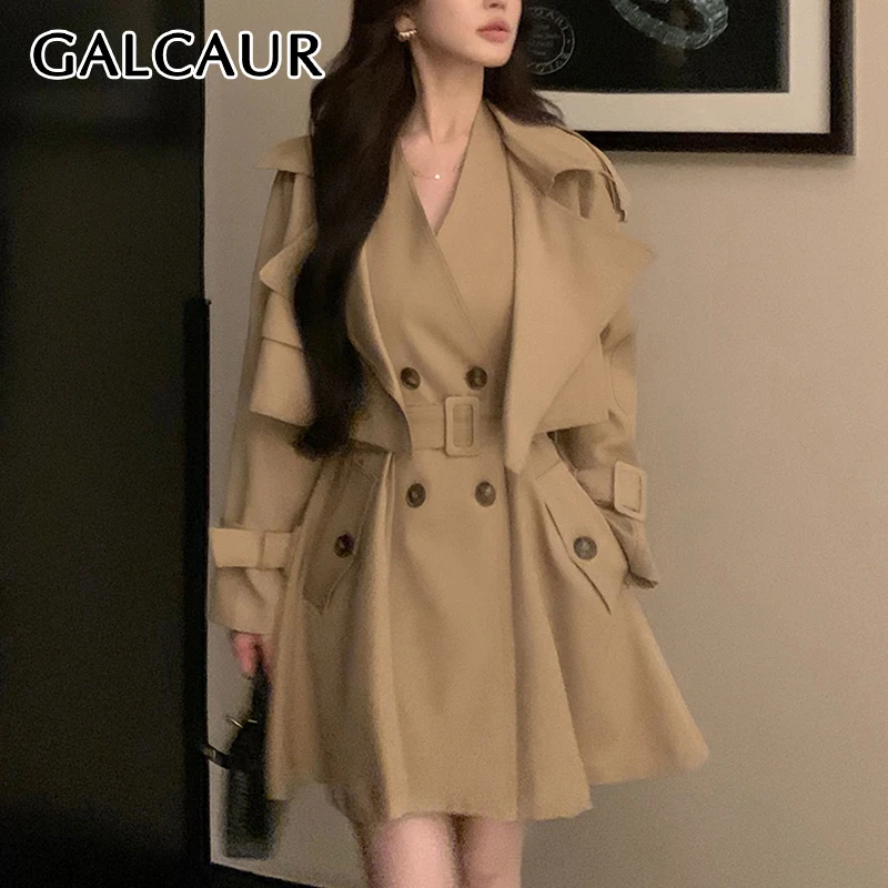 Комплект из 2 предметов GALCAUR цвета хаки, базовое облегающее мини-платье с V-образным вырезом и поясом, повседневное короткое пальто с длинным рукавом, женская одежда
Комплект из 2 предметов GALCAUR цвета хаки, базовое облегающее мини-платье с V-образным вырезом и поясом, повседневное короткое пальто с длинным рукавом, женская одежда