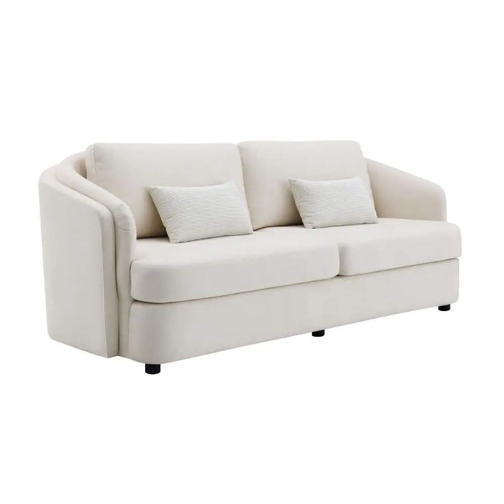 Mariko Beige Linen Sofa with 2 Toss Pillows luxury modern sofa sofas for living room
Mariko Beige Linen Sofa with 2 Toss Pillows luxury modern sofa sofas for living room