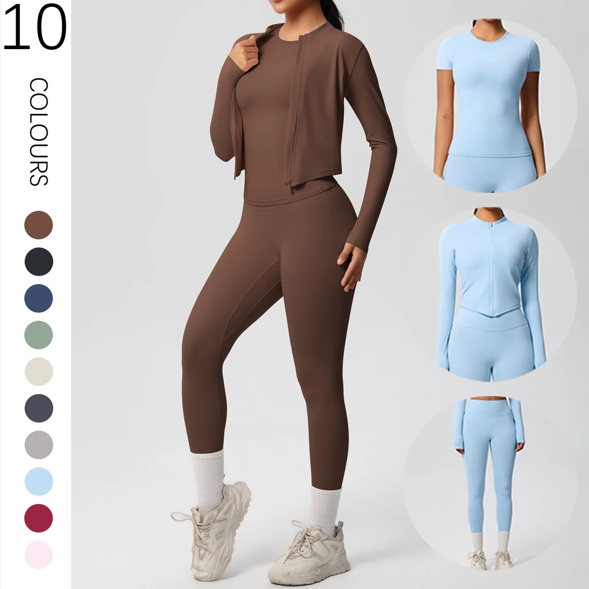 Woman Yoga Fitness Clothing Quick Drying High Waist Yoga Pants T-Shirt Zipper Long Sleeves Yoga Set Gym Summer Sport Leggings
Woman Yoga Fitness Clothing Quick Drying High Waist Yoga Pants T-Shirt Zipper Long Sleeves Yoga Set Gym Summer Sport Leggings