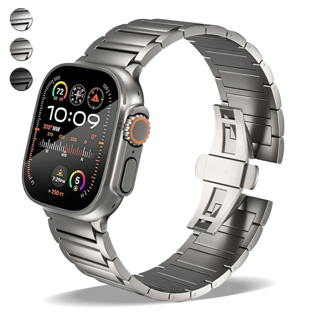 Luxury Titanium Metal Strap For Apple Watch Ultra2 Series 9 8 7 49mm 45mm Business Bracelet for iWatch 6 5 4 SE 3 42mm 44mm Band
Luxury Titanium Metal Strap For Apple Watch Ultra2 Series 9 8 7 49mm 45mm Business Bracelet for iWatch 6 5 4 SE 3 42mm 44mm Band