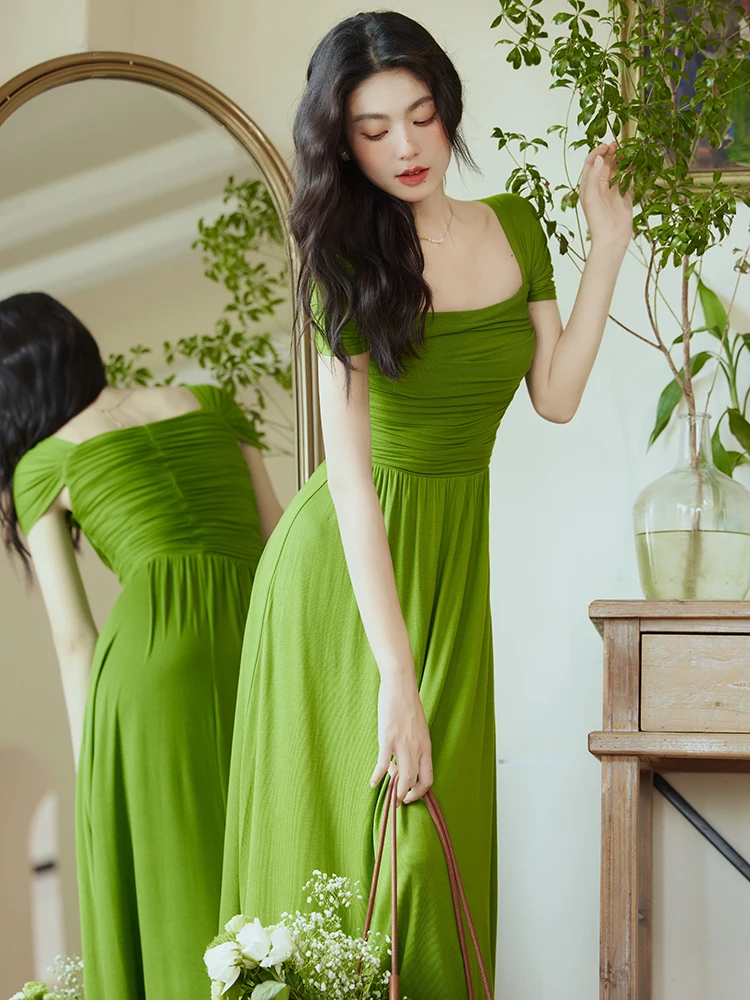 Hebe Sle Ele Sweet Spicy een Knitted Tube Dr Beach Vaion Slimming Summer Midi Dr Pure Color High Waist
Hebe Sle Ele Sweet Spicy een Knitted Tube Dr Beach Vaion Slimming Summer Midi Dr Pure Color High Waist