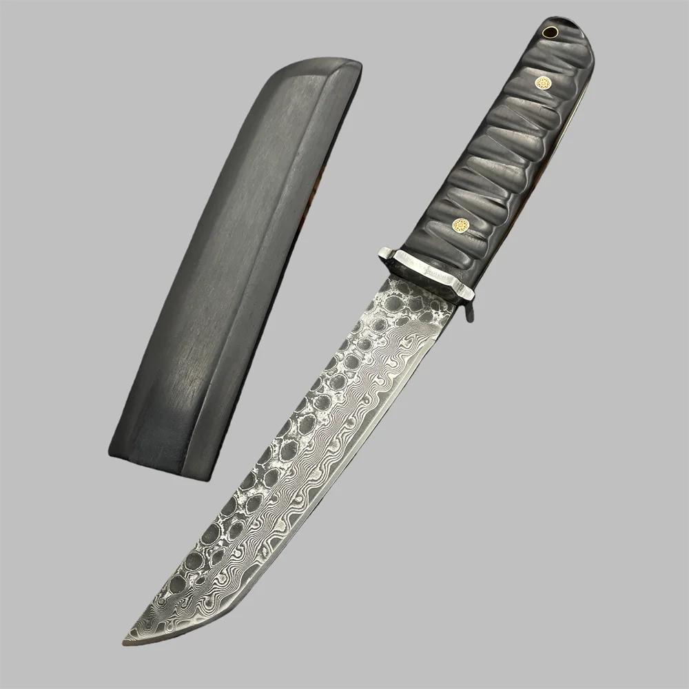 Дамасский нож с ручкой из черного дерева, тактический охотничий нож, уличный боевой нож для самообороны, инструмент для выживания в дикой природе с подарочной коробкой
Дамасский нож с ручкой из черного дерева, тактический охотничий нож, уличный боевой нож для самообороны, инструмент для выживания в дикой природе с подарочной коробкой