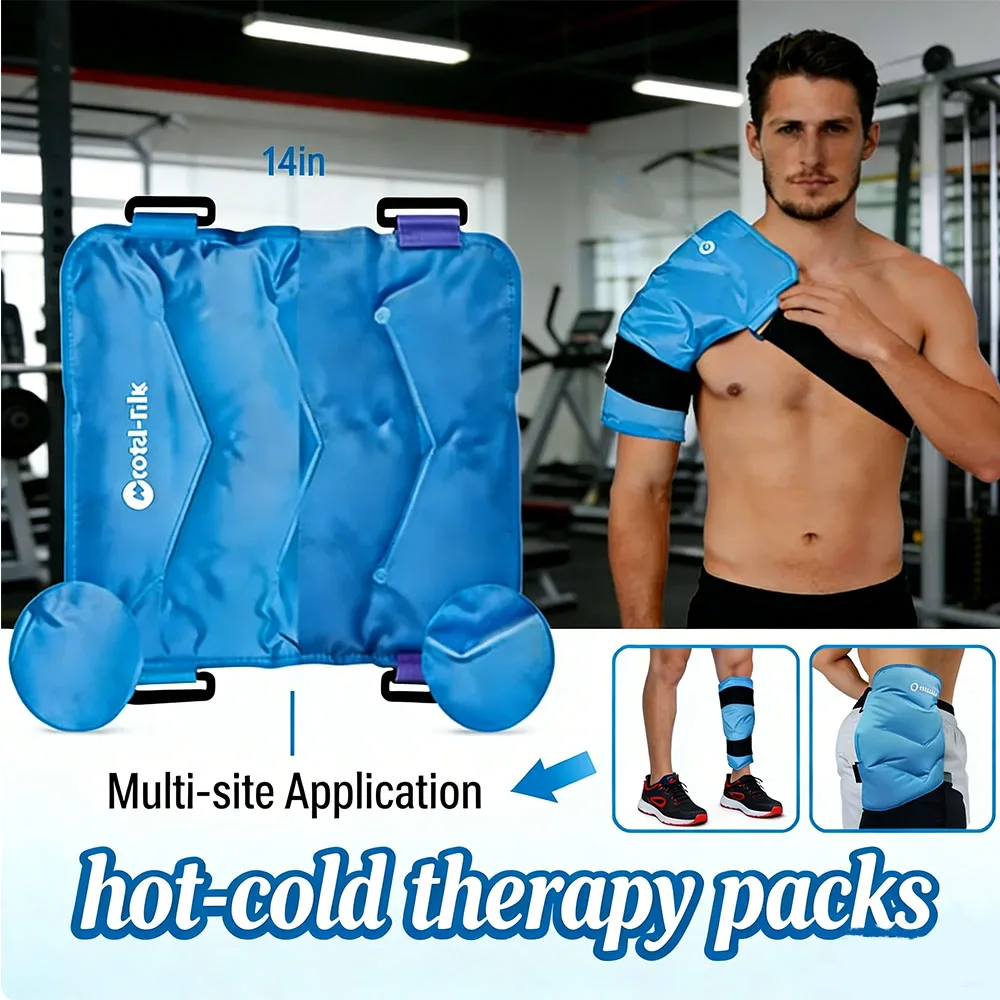 Large Ice Pack Wrap with Adjustable Straps Reusable Gel Hot Cold Compress For Muscle Fatigue Soreness and Workout Recovery
Large Ice Pack Wrap with Adjustable Straps Reusable Gel Hot Cold Compress For Muscle Fatigue Soreness and Workout Recovery