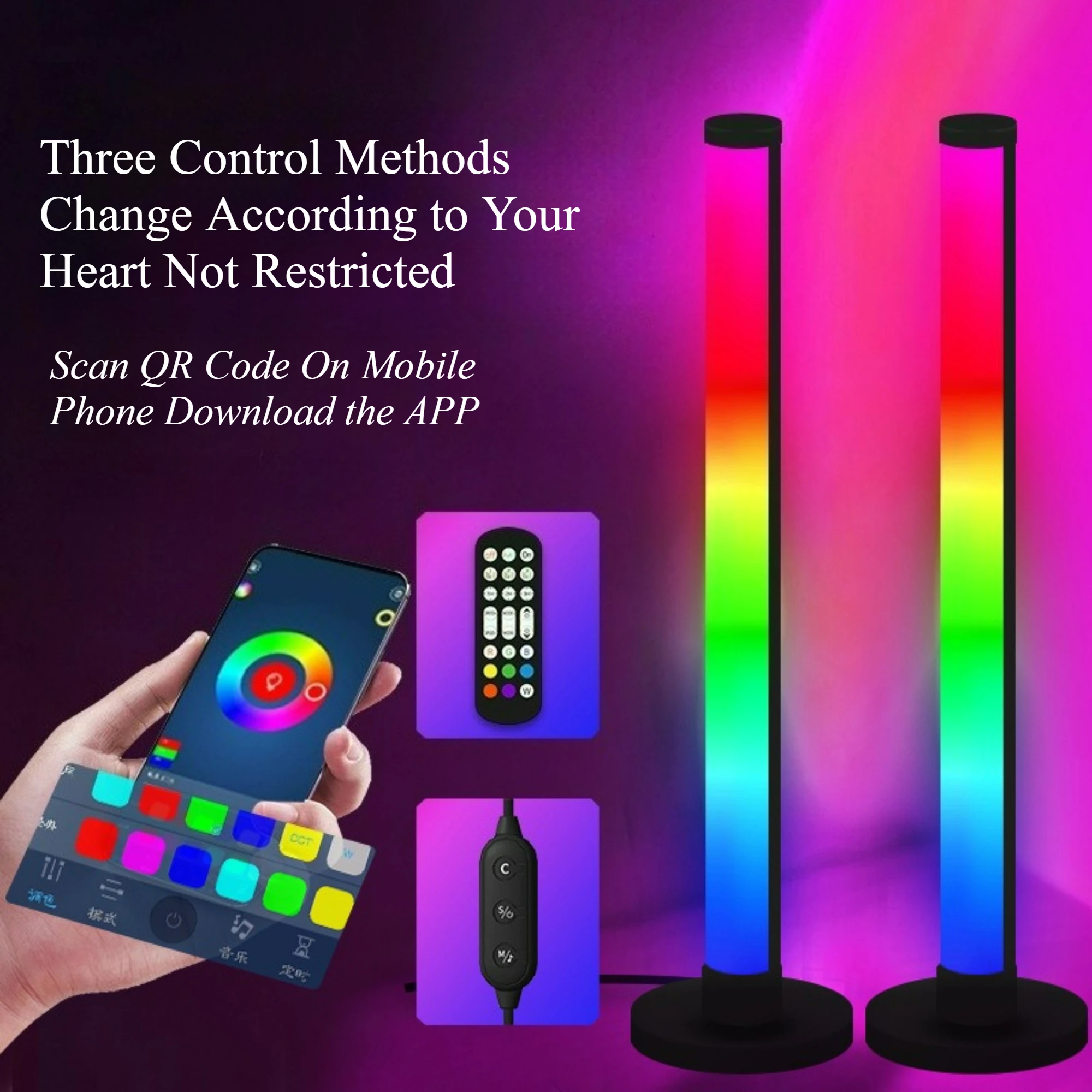 Светодиодная настольная лампа с пультом ДУ и управлением через приложение, синхронизация с музыкой, для киберспорта и создания игровой атмосферы
Светодиодная настольная лампа с пультом ДУ и управлением через приложение, синхронизация с музыкой, для киберспорта и создания игровой атмосферы