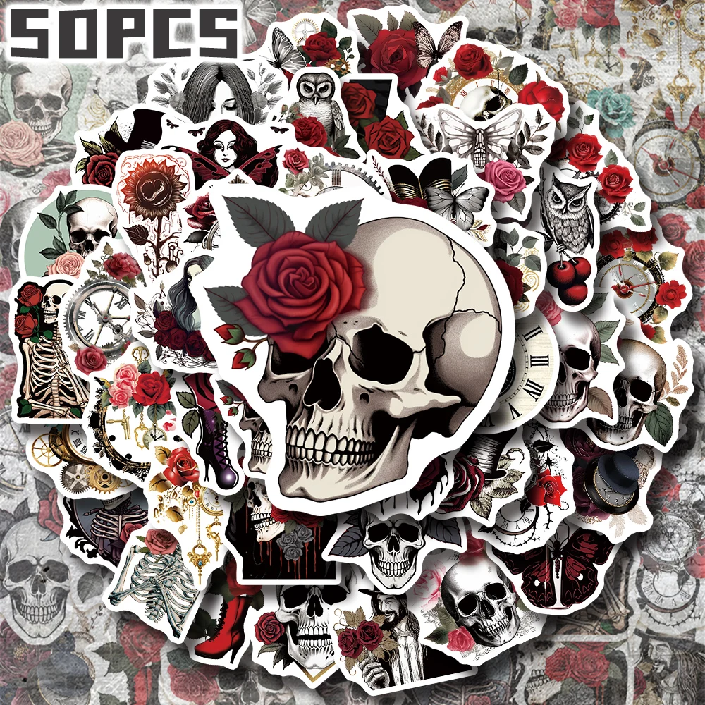 50pcs Gothic roses themed stickers for holiday party decor Back to school Class reward Birthday gift skateboard luggage bike
50pcs Gothic roses themed stickers for holiday party decor Back to school Class reward Birthday gift skateboard luggage bike