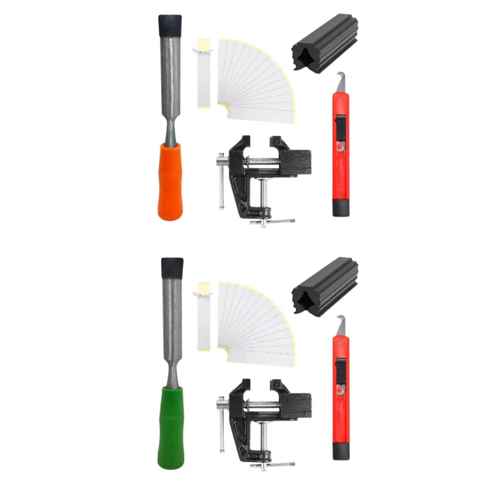 Набор для ремонта грипсов для клюшек для гольфа: удобный инструмент для замены грипсов, профессиональные настольные тиски, резиновый зажим, крюк, лезвие, 15 лент для обмотки
Набор для ремонта грипсов для клюшек для гольфа: удобный инструмент для замены грипсов, профессиональные настольные тиски, резиновый зажим, крюк, лезвие, 15 лент для обмотки