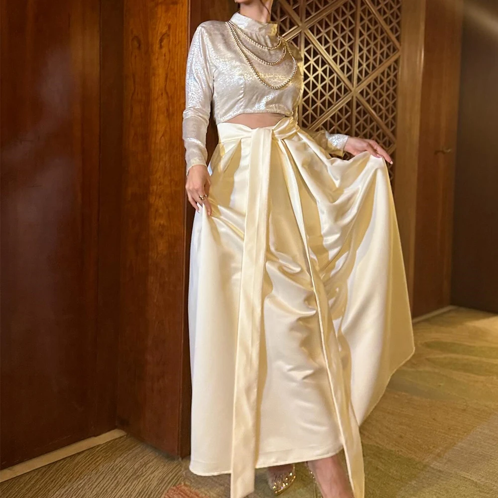 Customized High Quality A-Line Ankle Length High Neckline Jersey Long Sleeves Pearls Evening Dress Temperament платье вечернее
Customized High Quality A-Line Ankle Length High Neckline Jersey Long Sleeves Pearls Evening Dress Temperament платье вечернее