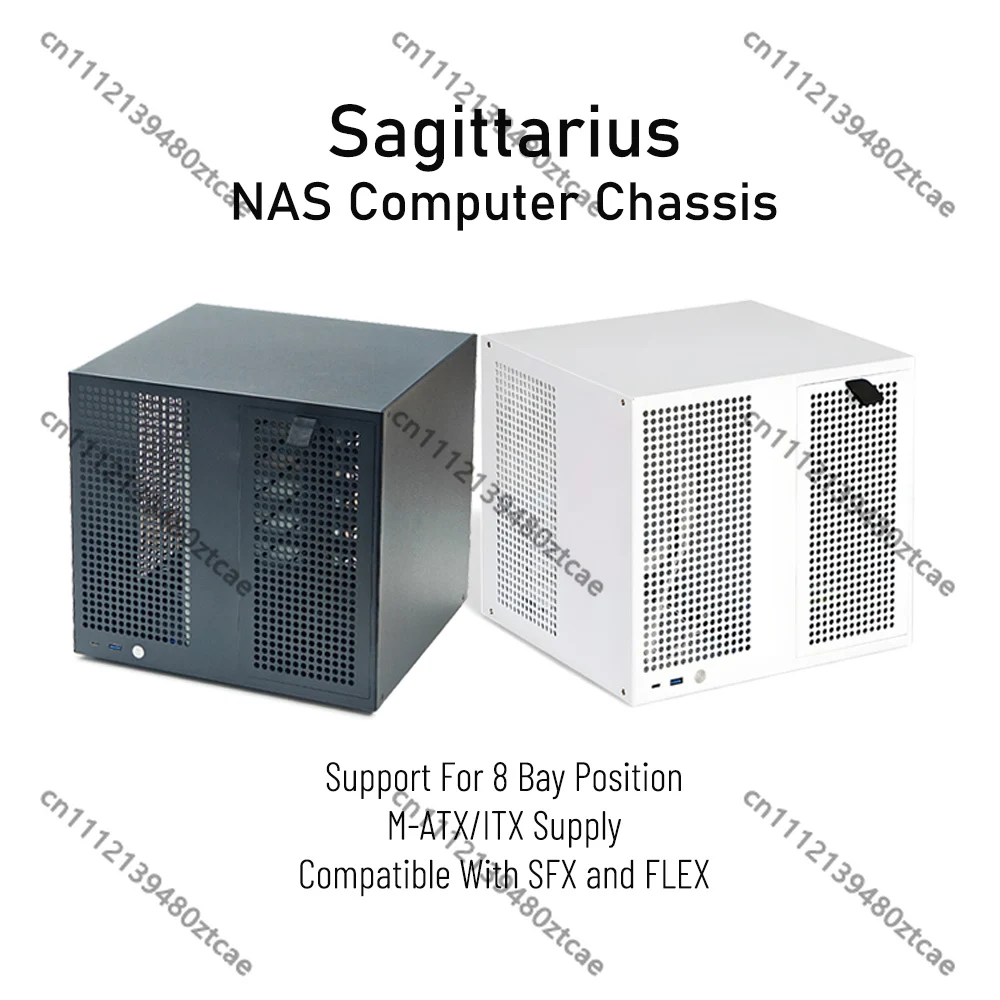 8-Bay NAS Chassis with Backplane, ATX Power Supply MATX Motherboard Full Height PCIE, Black White
8-Bay NAS Chassis with Backplane, ATX Power Supply MATX Motherboard Full Height PCIE, Black White