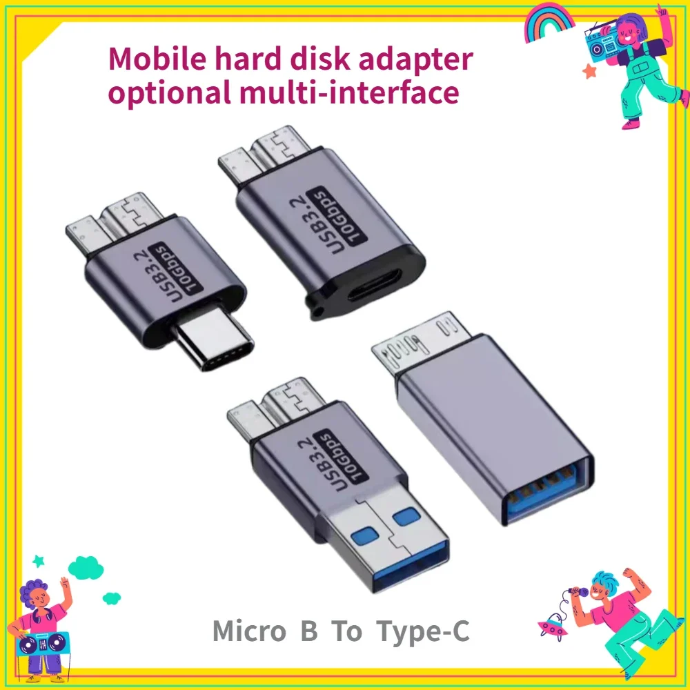 1PCS USB3.0 Micro B Adapter High Speed Male To Type C Type C Female Adapter Data Transfer Compact Type-C USB3.0 Micro B Connect
1PCS USB3.0 Micro B Adapter High Speed Male To Type C Type C Female Adapter Data Transfer Compact Type-C USB3.0 Micro B Connect