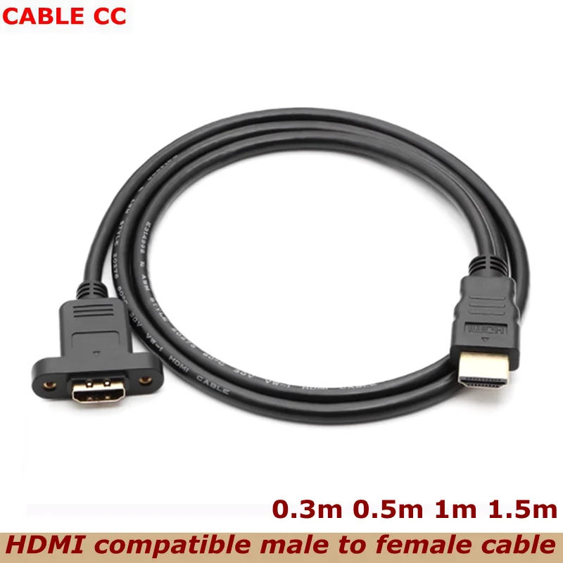 Удлинитель для монтажа панели, совместимый с HDMI, разъем «Мама-папа», 30 см, Версия 1,4, для монитора компьютера, телевизора, проектора
Удлинитель для монтажа панели, совместимый с HDMI, разъем «Мама-папа», 30 см, Версия 1,4, для монитора компьютера, телевизора, проектора