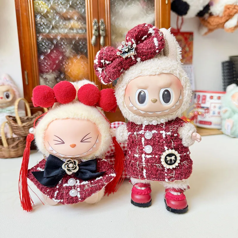 for 15/17cm Labubu Doll Clothes Advanced luxury design dress Bow headband set Gorgeous Dresses shawl Accessories
for 15/17cm Labubu Doll Clothes Advanced luxury design dress Bow headband set Gorgeous Dresses shawl Accessories