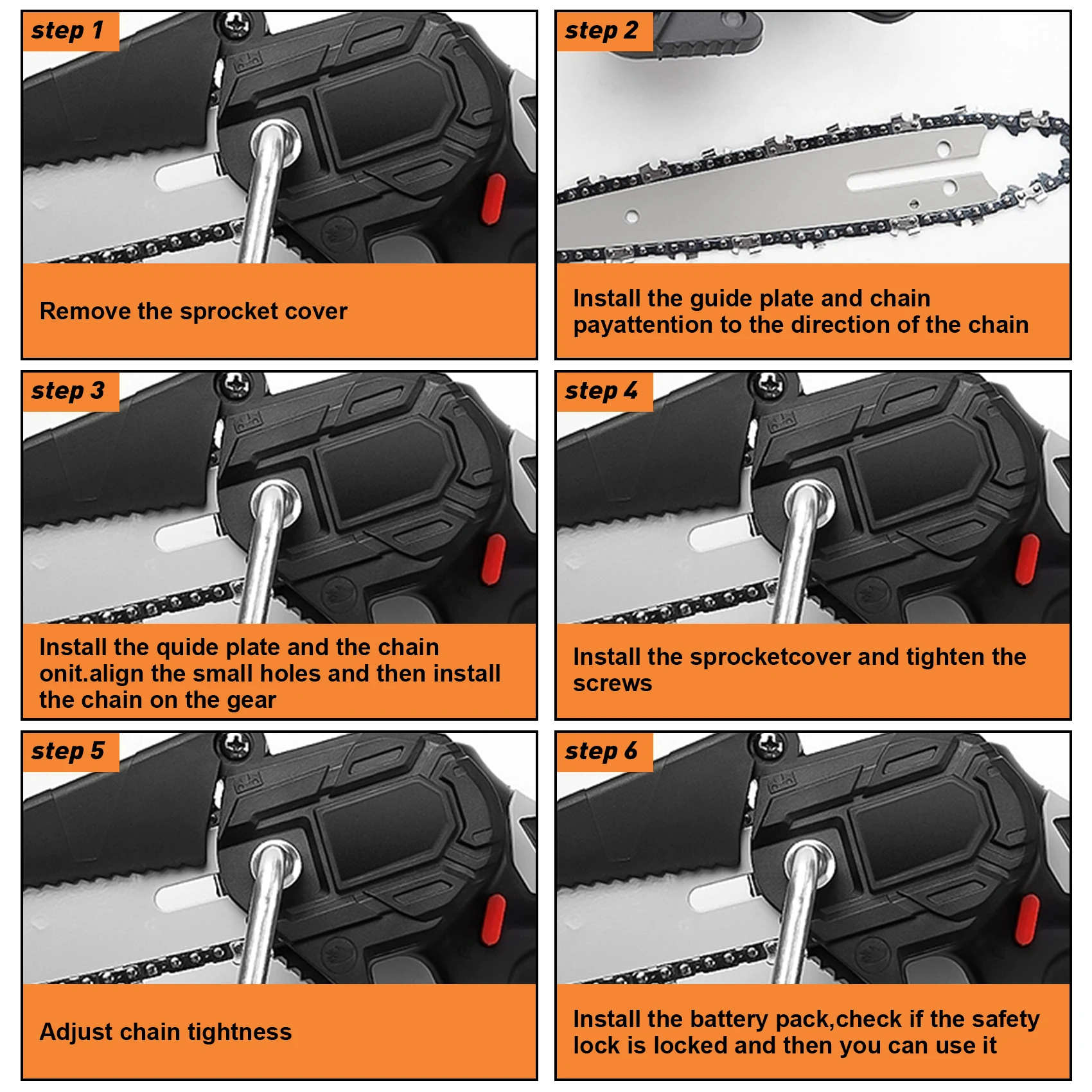 A27F-Mini Chainsaw Chain For 6 Inch Chainsaw Chain Guide Saw Chain Replacement Portable Saw Chain
A27F-Mini Chainsaw Chain For 6 Inch Chainsaw Chain Guide Saw Chain Replacement Portable Saw Chain