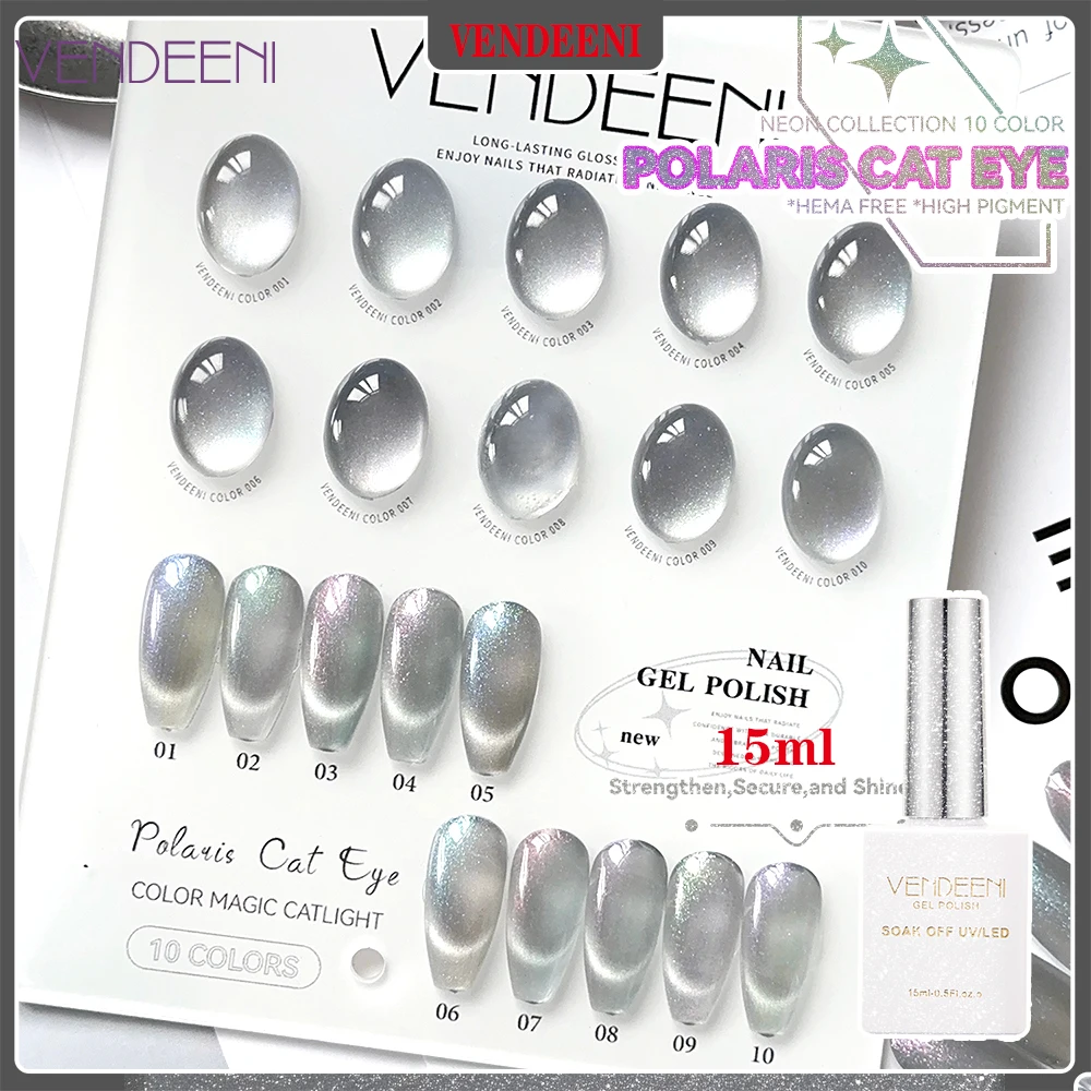 Vendeeni 10 цветов/набор блестящий серебряный гель-лак «кошачий глаз» для ногтей УФ-светодиод великолепный кристаллический магнитный маникюрный лак с цветной картой
Vendeeni 10 цветов/набор блестящий серебряный гель-лак «кошачий глаз» для ногтей УФ-светодиод великолепный кристаллический магнитный маникюрный лак с цветной картой
