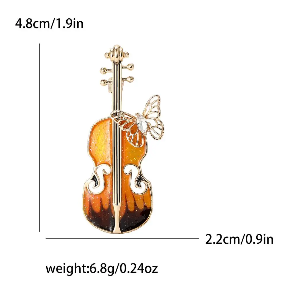 Korean style fashionable enamel violin brooch, fashionable personalized pin, cute literary and artistic accessories
Korean style fashionable enamel violin brooch, fashionable personalized pin, cute literary and artistic accessories